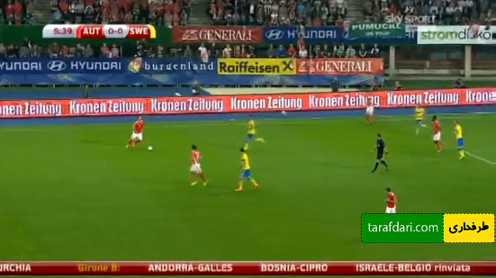 خلاصه بازی اتریش 1-1 سوئد