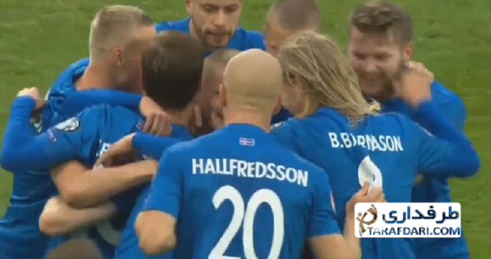 گل‌های بازی ایسلند 3-0 ترکیه 