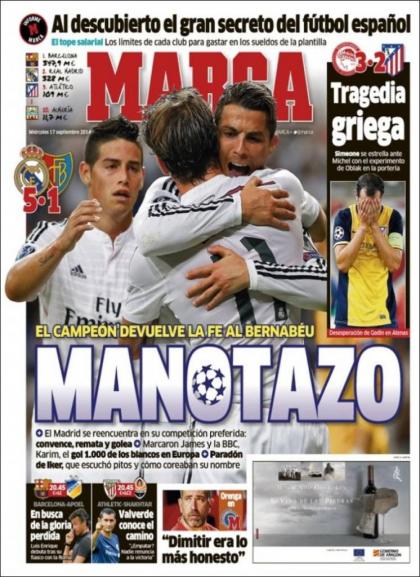 عناوین مهم روزنامه های کشور اسپانیا؛ 17 سپتامبر 2014