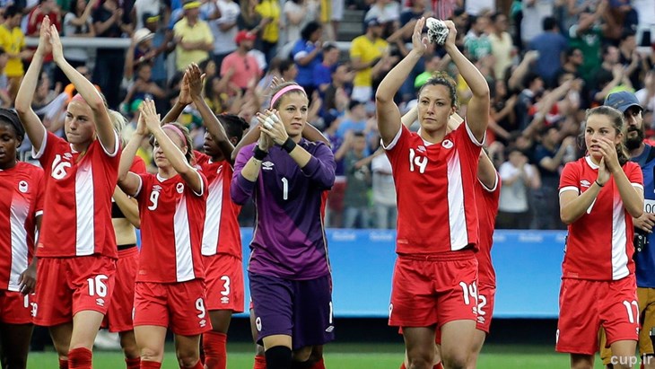المپیک ریو 2016؛ پیروزی تاریخی تیم فوتبال زنان کانادا مقابل آلمان