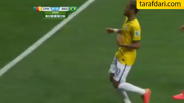 ویدیو؛ درگیری کوتاه بازیکن کامرون با نیمار در جریان دیدار برزیل - کامرون