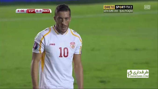 خلاصه  بازی اسپانیا 5 - 1 مقدونیه