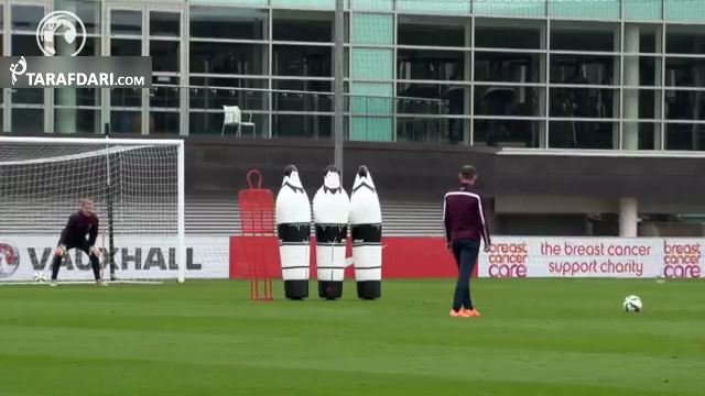 ویدیو؛ ضربه آزاد رونی در تمرینات انگلیس پیش از بازی با استونی