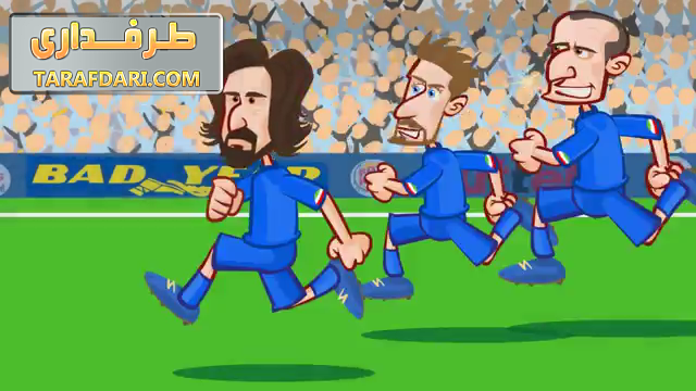 سرگرمی؛ بازی ایتالیا - اروگوئه به روایت کارتون (ویدیو)