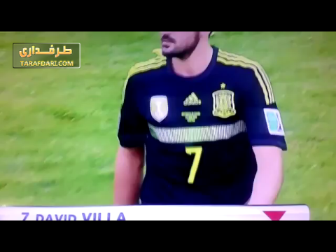 ویدیو؛ ناراحتی داوید ویا بخاطر تعویض در آخرین بازی ملی اش
