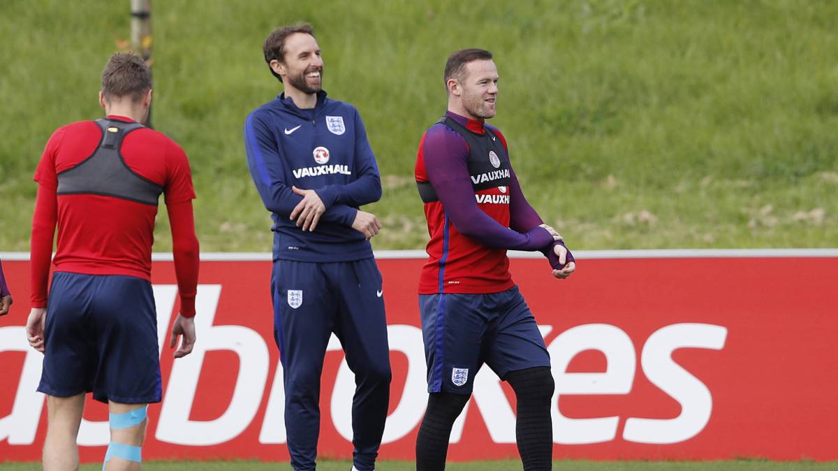 southgate and rooney - تیم ملی انگلستان