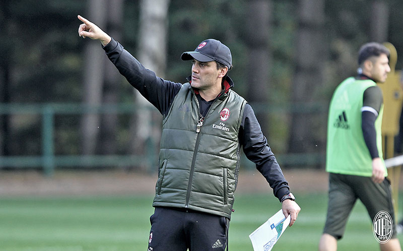 montella training - Milan - سرمربی میلان 