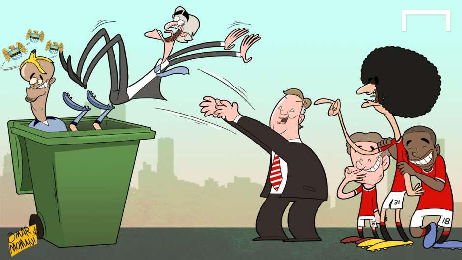 کاریکاتور؛ فن خال تیم دوم شهر را درون سطل آشغال انداخت 