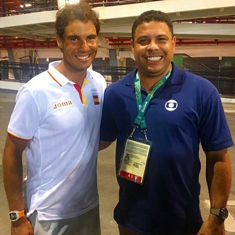 المپیک 2016 ریو؛ دیدار رافائل نادال و رونالدو نازاریو