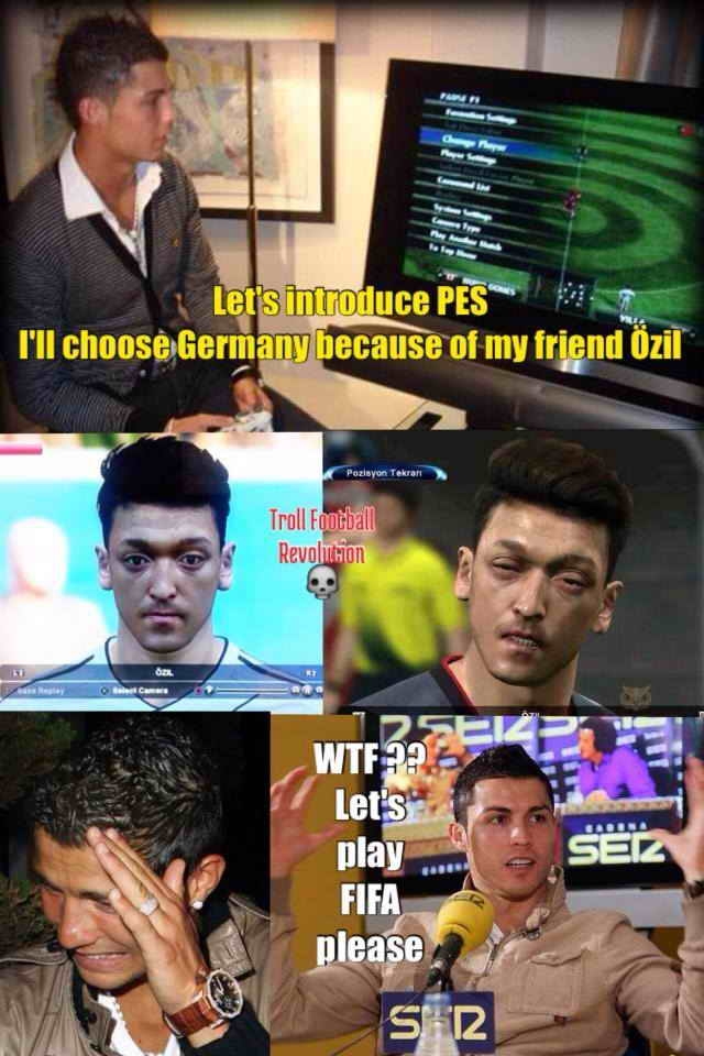 رونالدو و pes :))