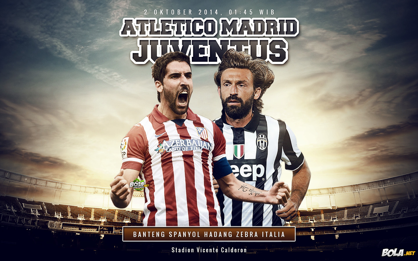 Atletico Madrid vs Juventus Champions League 2014-15 Wallpaper
