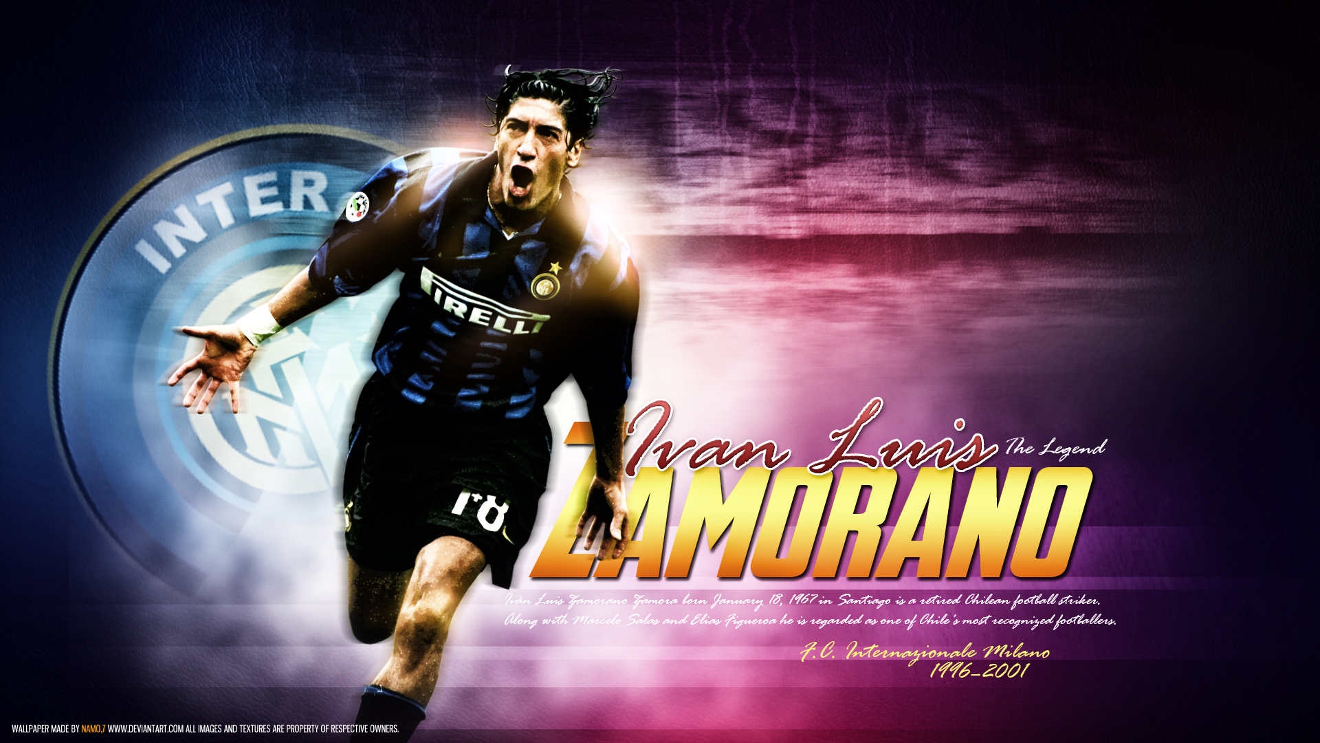 Ivan Luiz Zamorano Inter Milan Legend Wallpaper