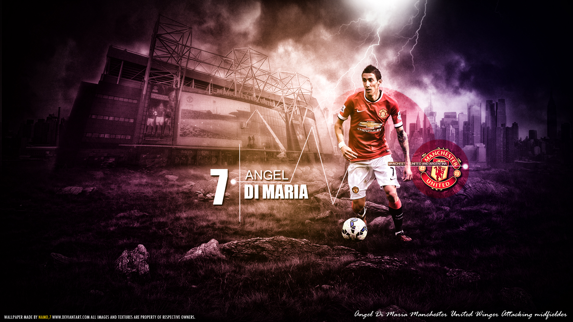Angel Di Maria Manchester United 2014-15 Wallpaper