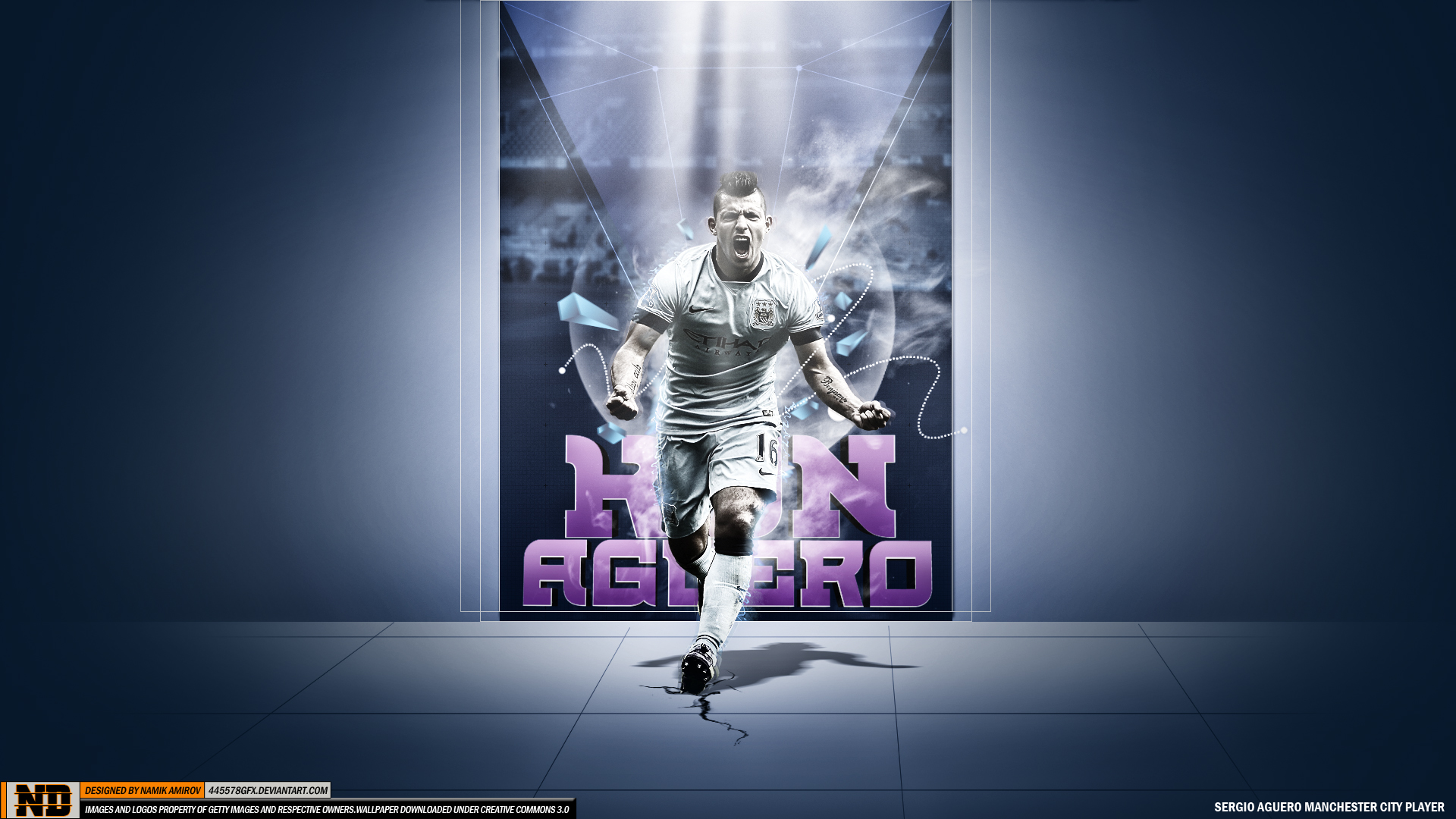Sergio Aguero  Manchester City 2014-2015 New Wallpaper