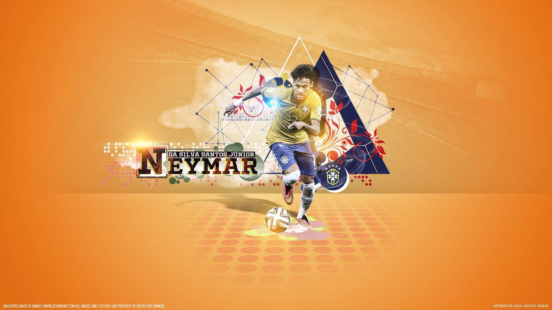 Neymar Junior Da Silva  Brazil New 2014 Wallpaper