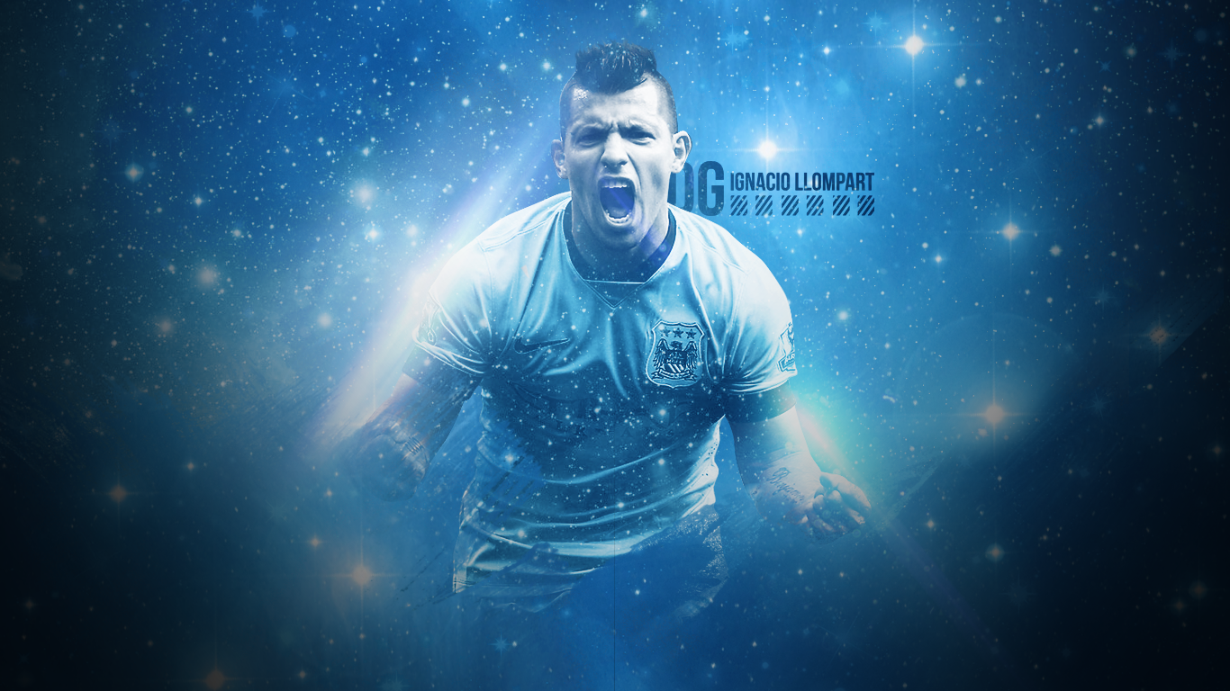 Sergio Aguero  Manchester City 2014-2015  Wallpaper