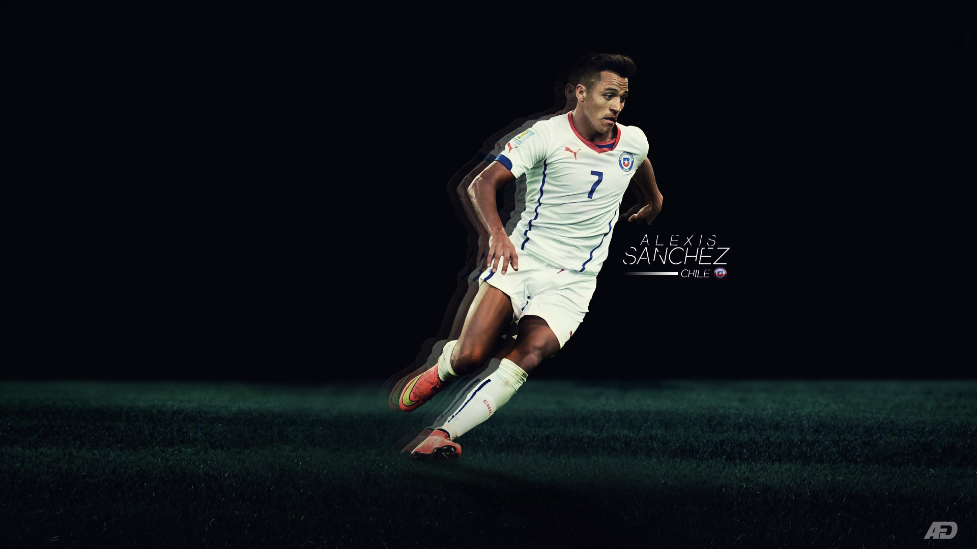 Alexis Sanchez Chile New 2014 Wallpaper