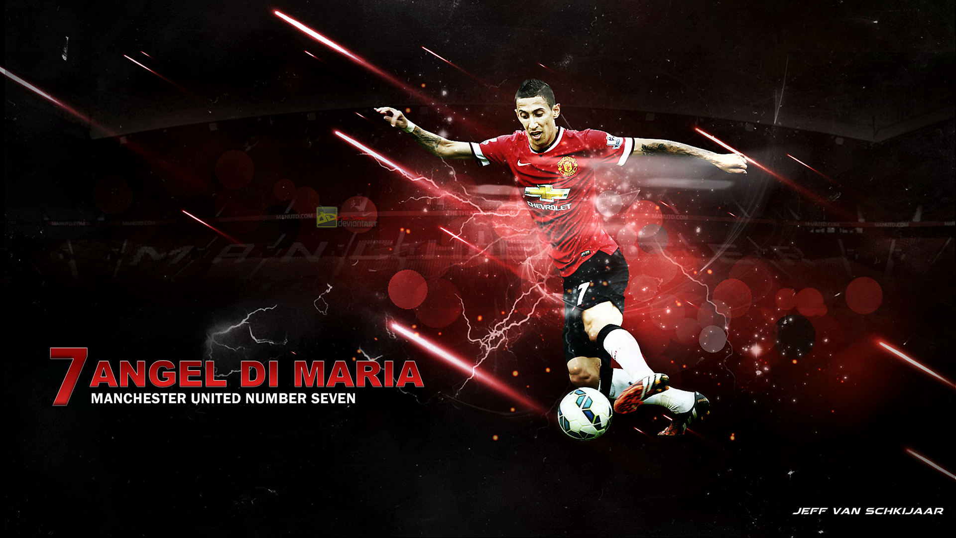 Angel DiMaria Manchester United 2014-15 Wallpaper