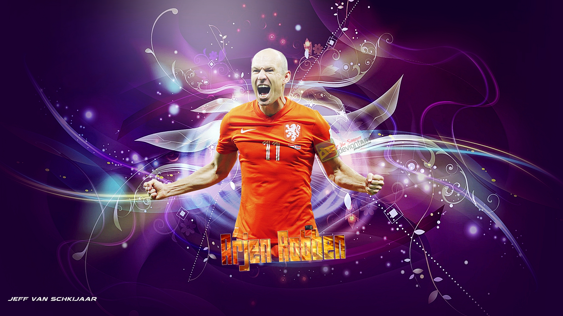 Arjen Robben Netherlands New 2014 Wallpaper