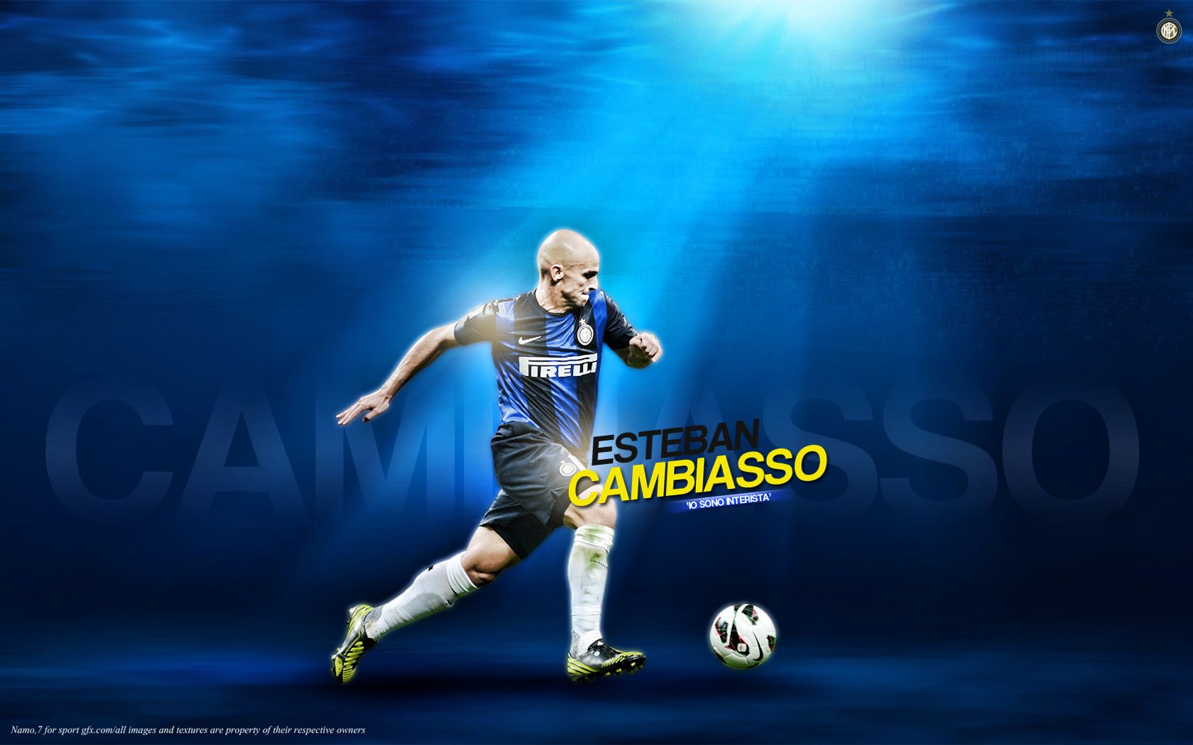 Esteban Cambiasso Legend Inter Milan Wallpaper