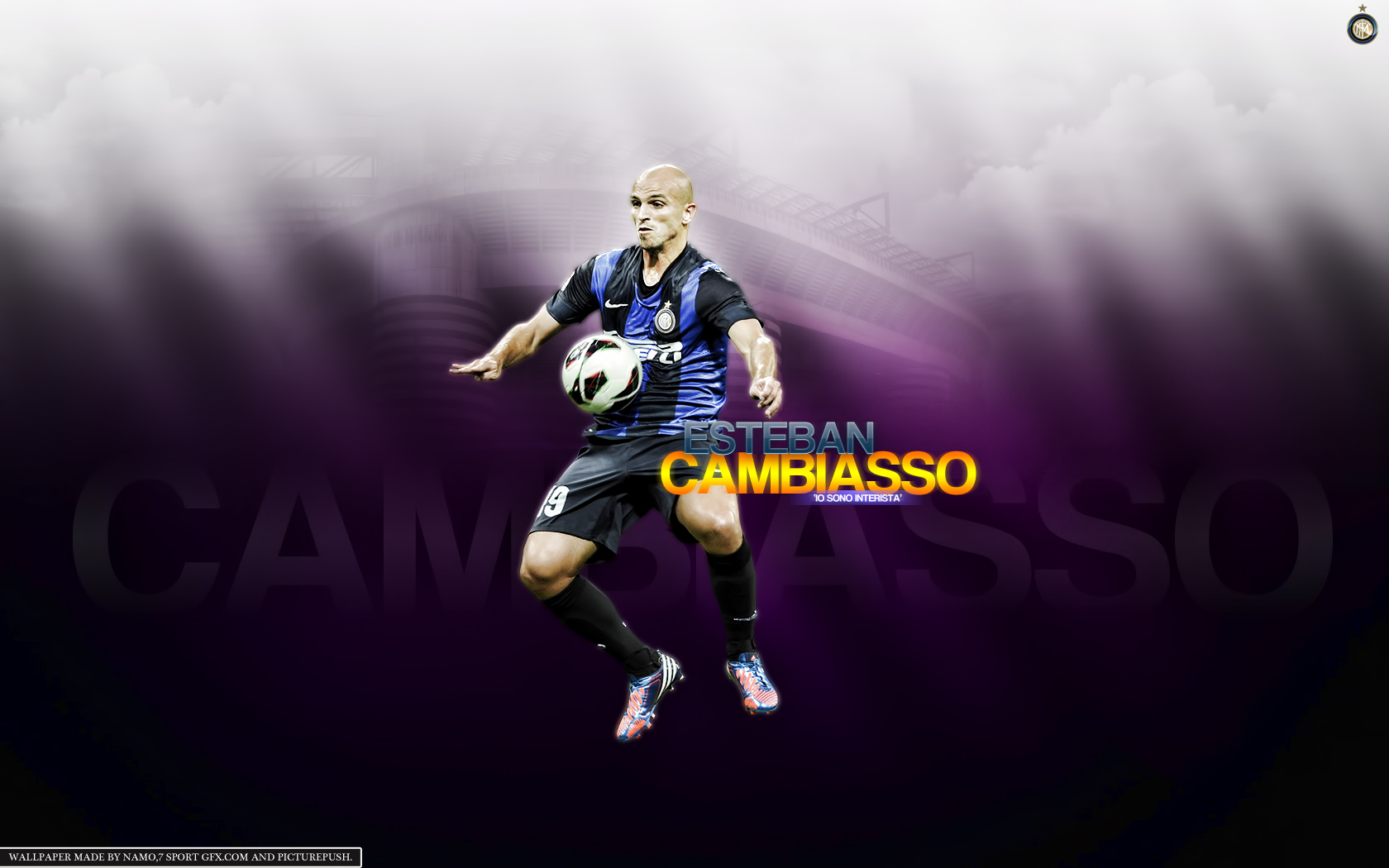 Esteban Cambiasso Legend Inter Milan Wallpaper