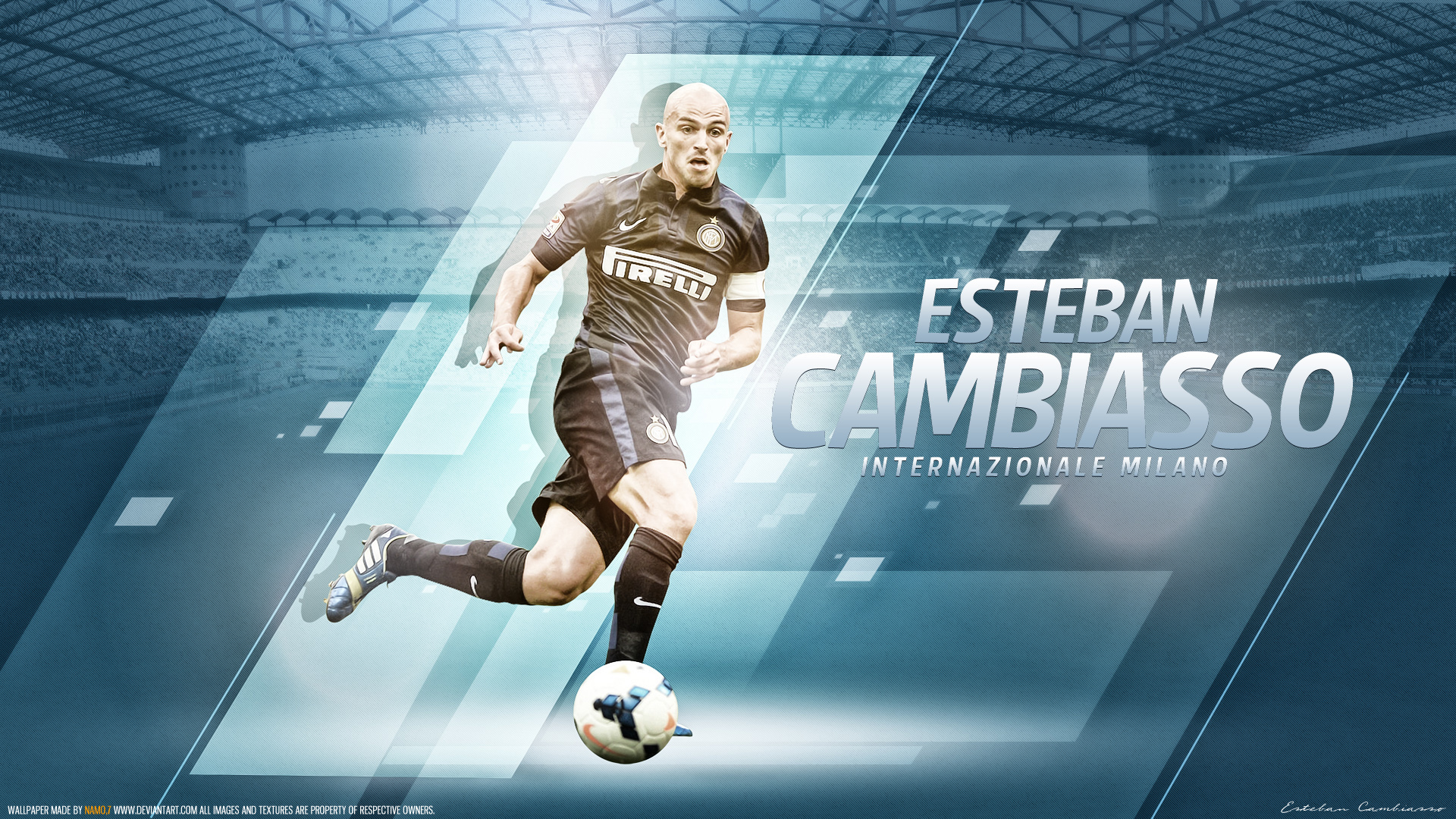 Esteban Cambiasso Legend Inter Milan Wallpaper