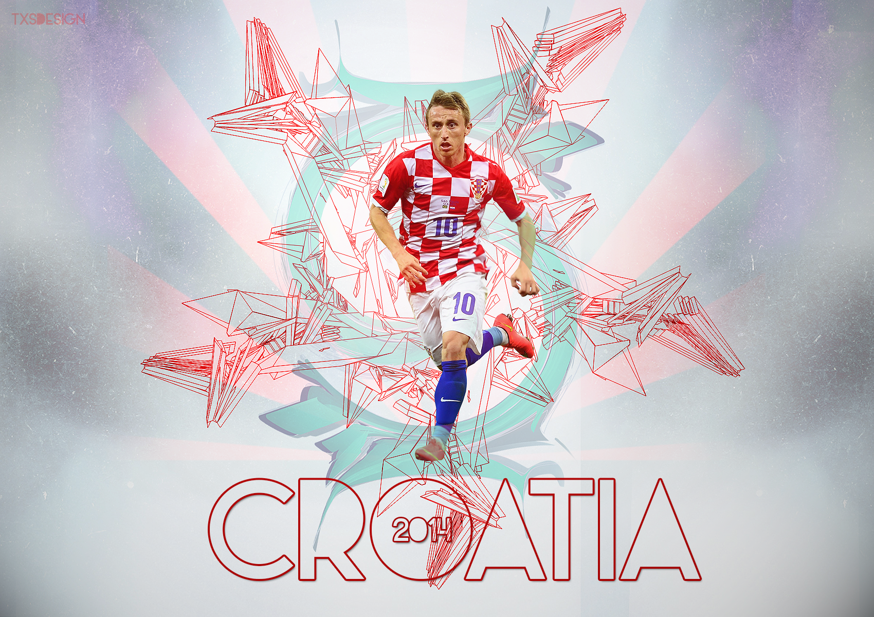 Luka Modric Coratia 2014 Wallpaper