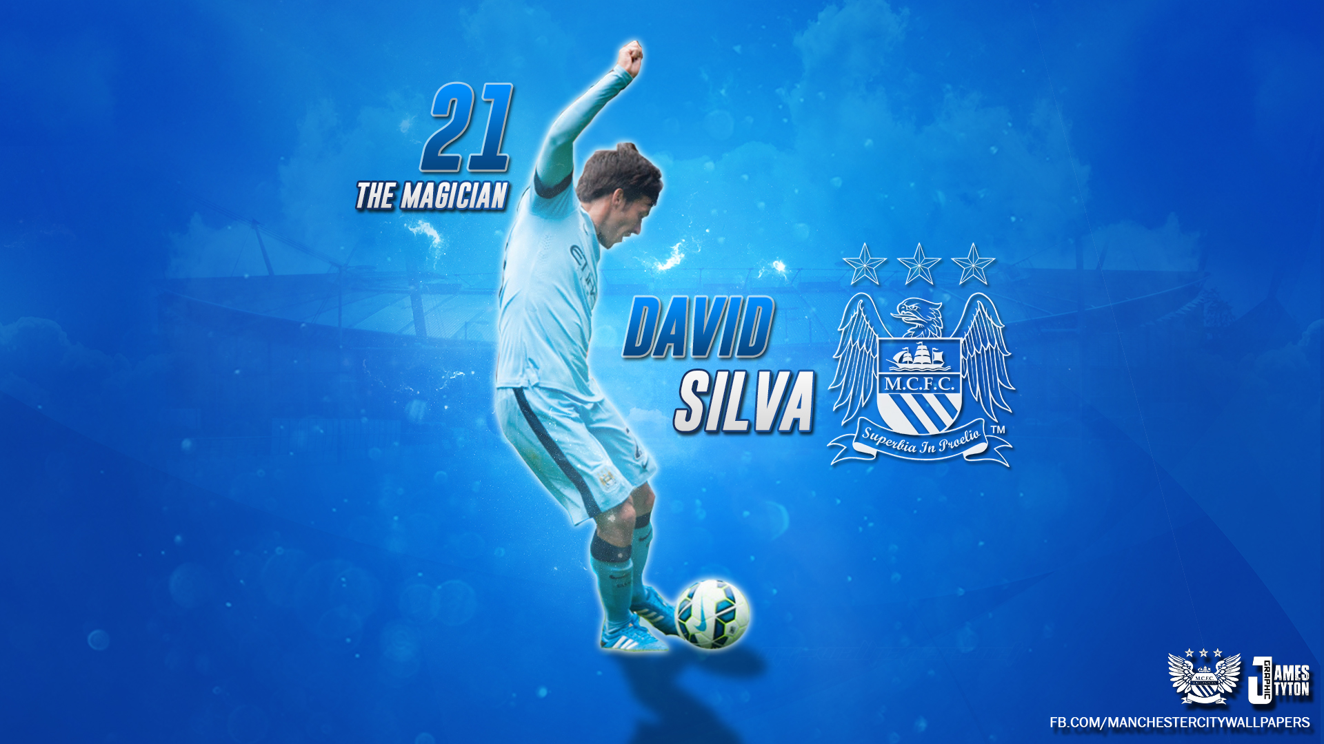 David Silva  Manchester City 2014-15 Wallpaper