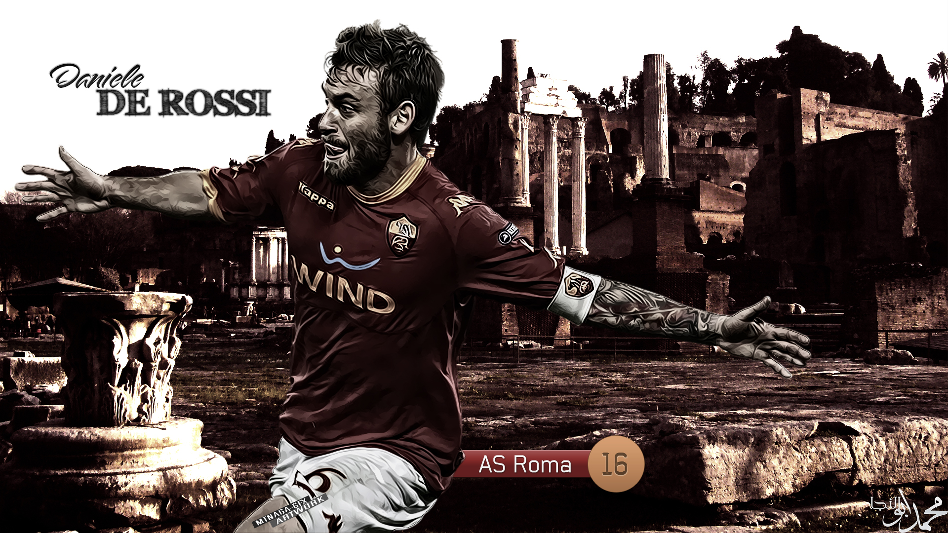 Daniele De Rossi AS Roma Wallpaper