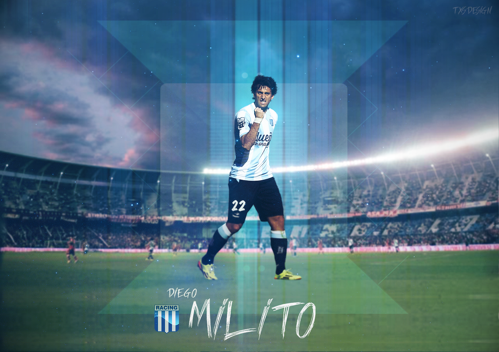 Diego Milito Racing Club 2014-15 Wallpaper