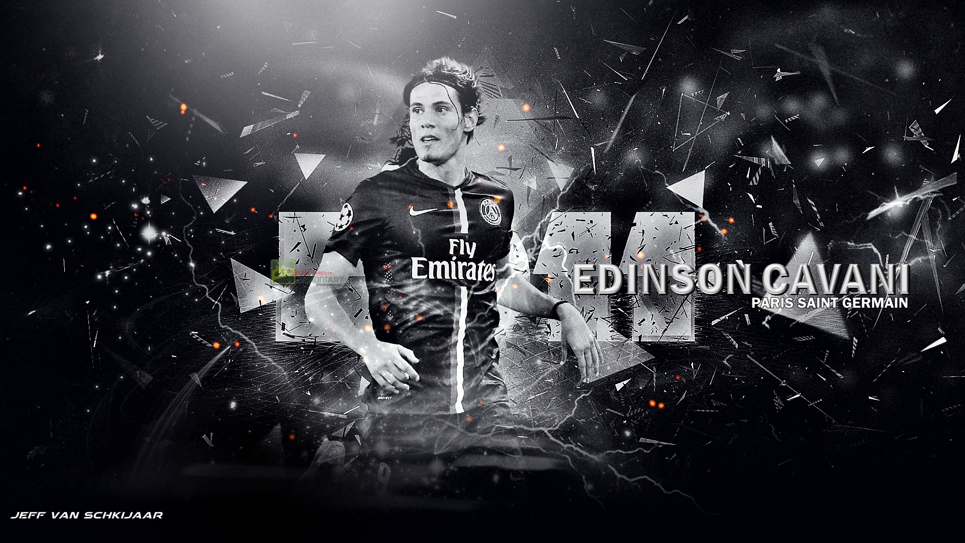 Edinson Cavani PSG 2014-15 Wallpaper