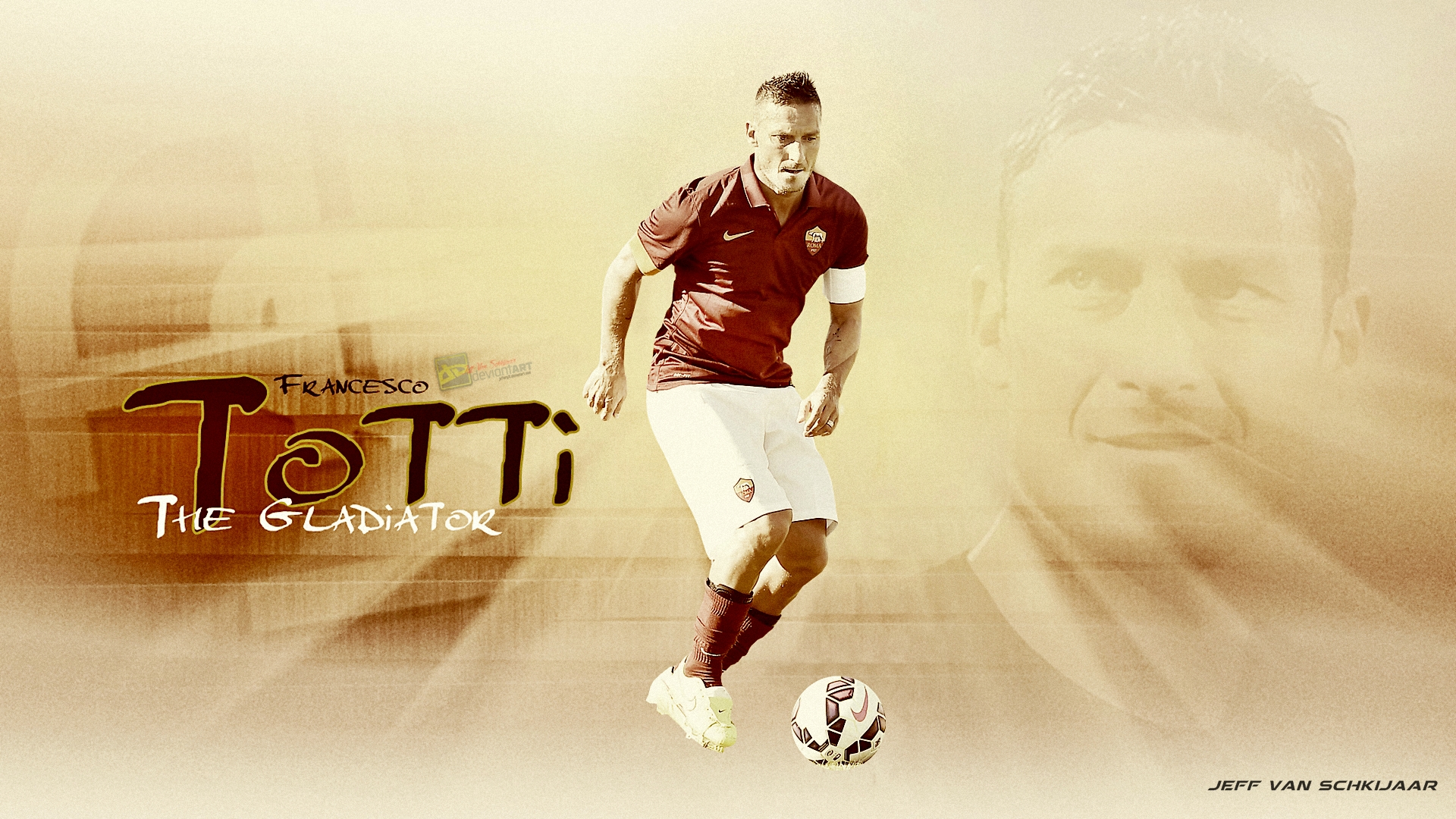 Francesco Totti Roma 2014-15 Wallpaper