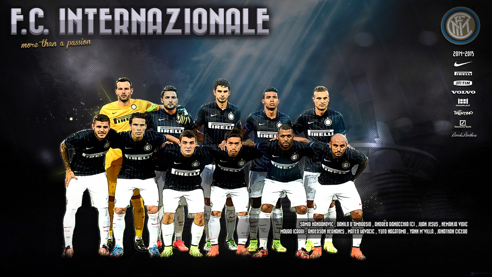 Inter Milan Squad Team 2014-15 Wallpaper