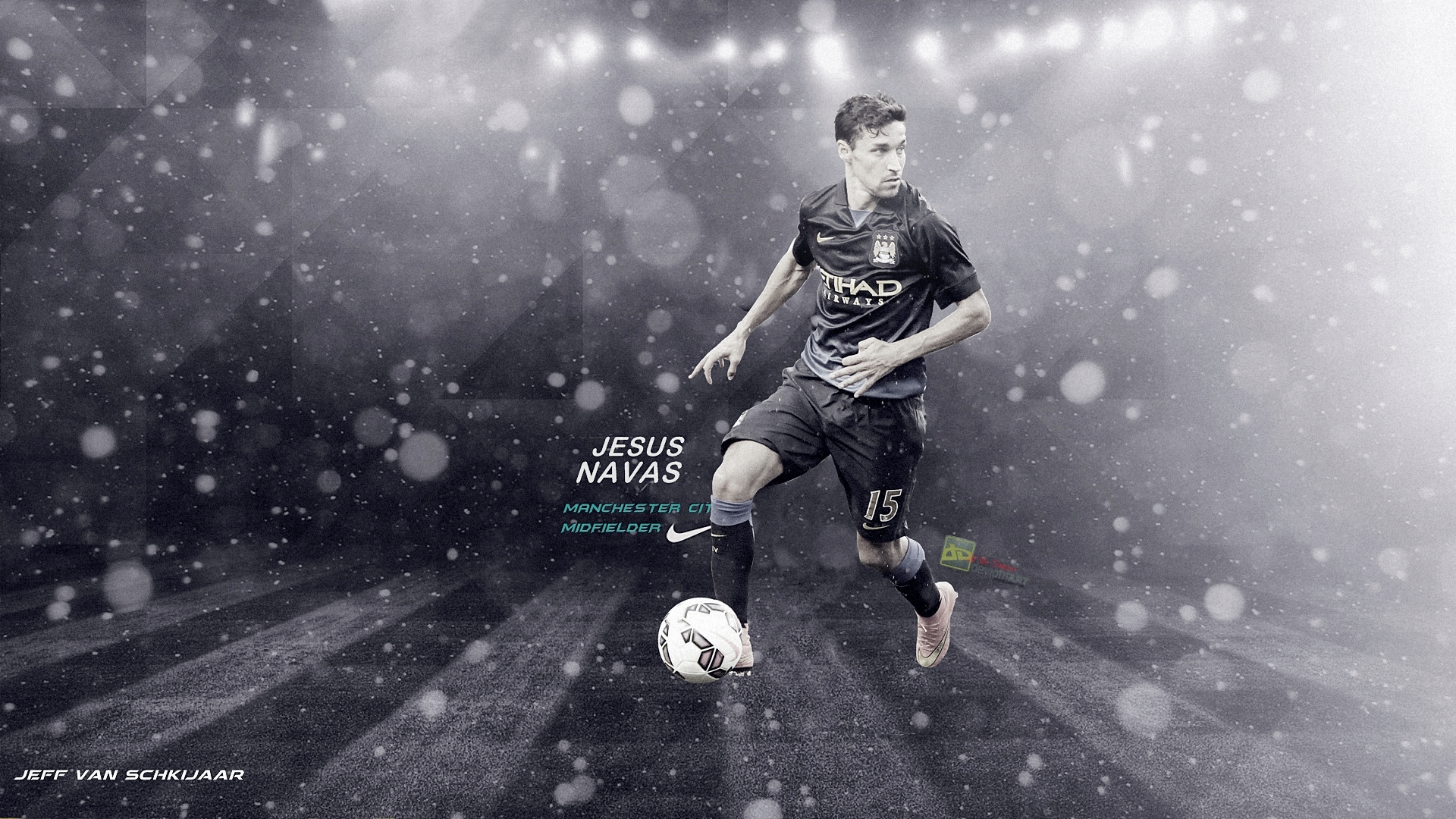 Jesus Navas  Manchester City 2014-15 Wallpaper
