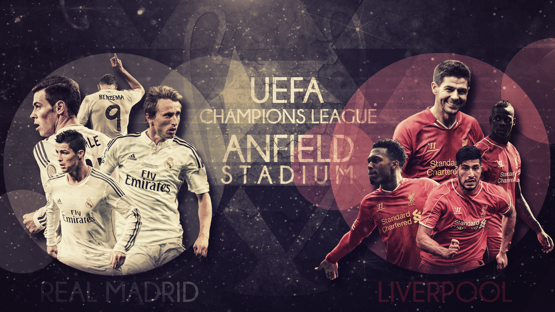 Liverpool VS Real Madrid UCL 2014-15 Wallpaper