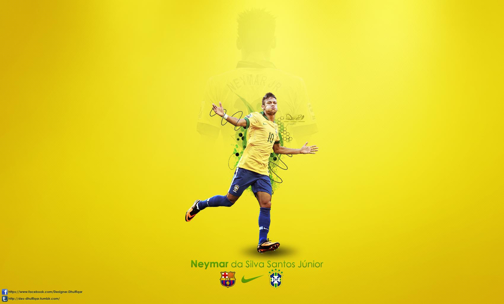 Neymar JR Brazil 2014 Wallpaper