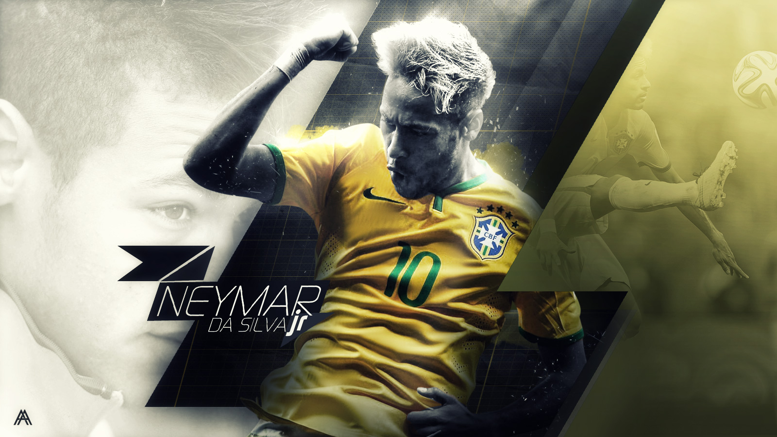 Neymar JR Brazil 2014 Wallpaper