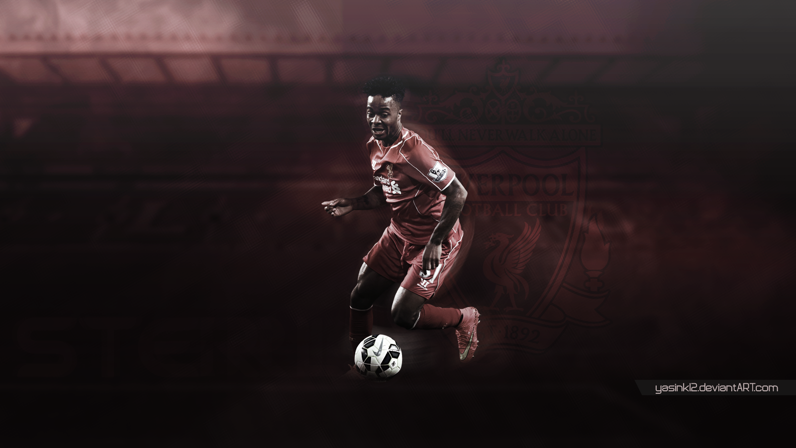Raheen Sterling Liverpool 2014-15 Wallpaper