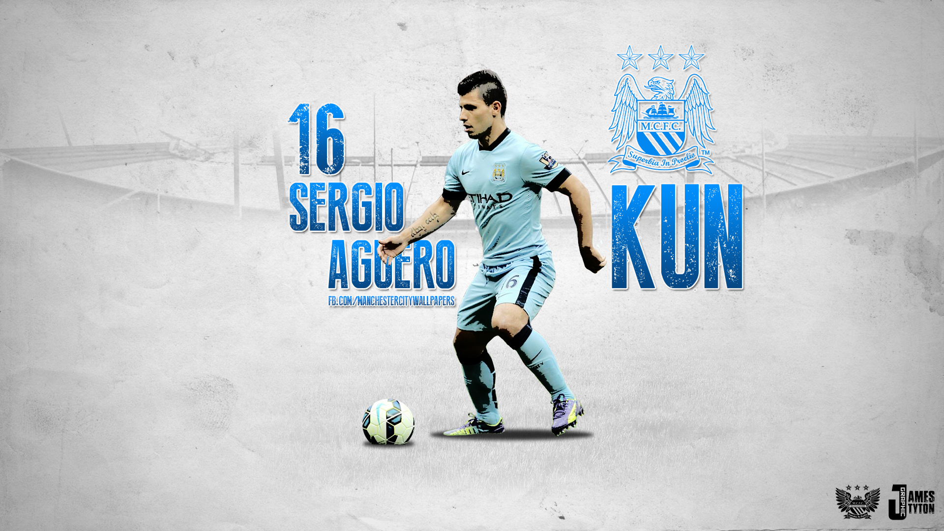 Sergio Aguero  Manchester City 2014-15 Wallpaper