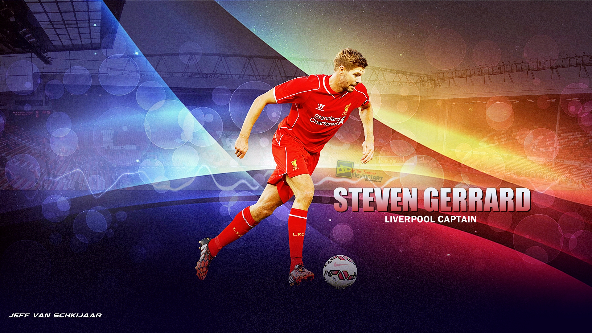 Steven Gerrard Liverpool 2014-15 Wallpaper
