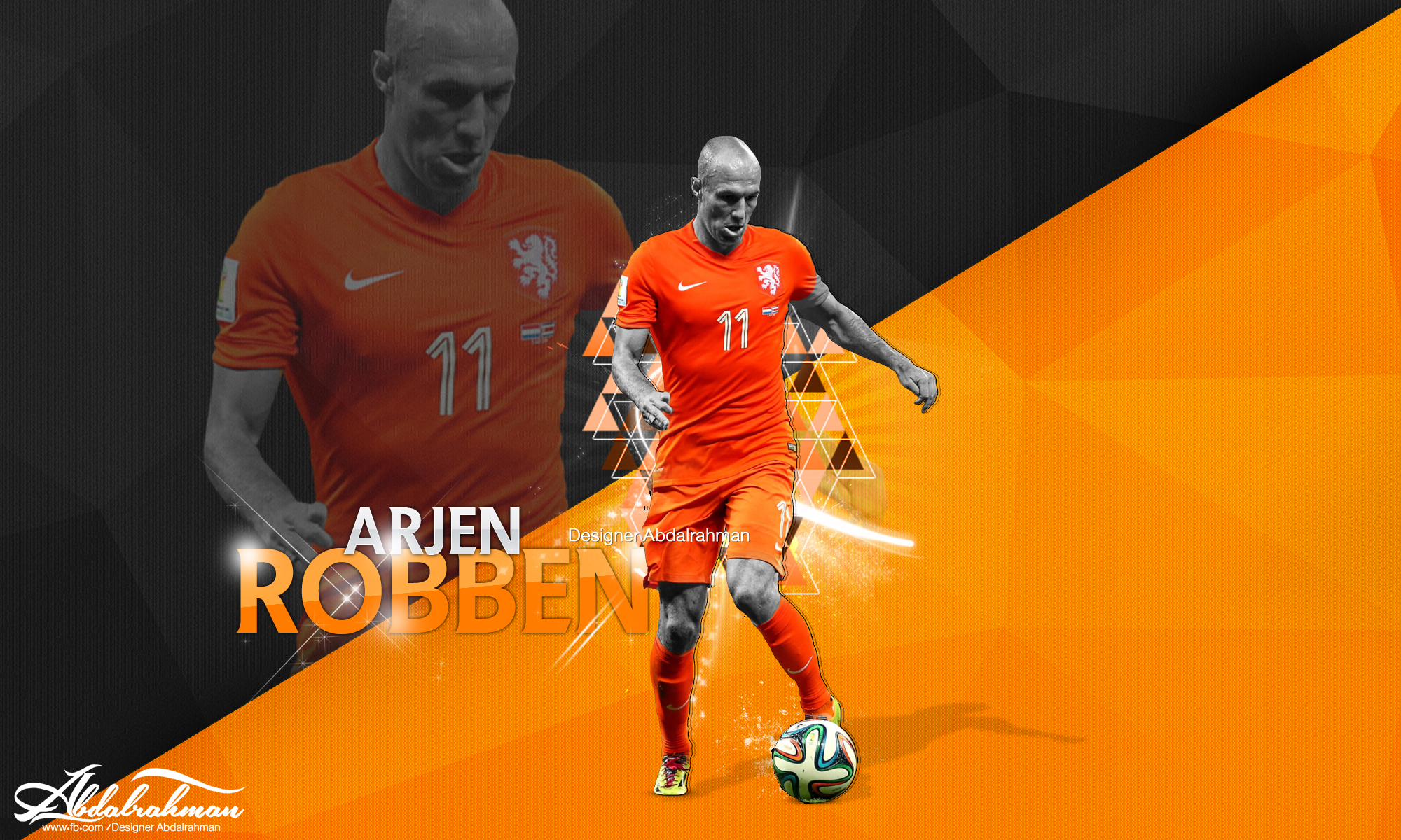 Arjen Robben Holland National Team New 2014 Wallpaper