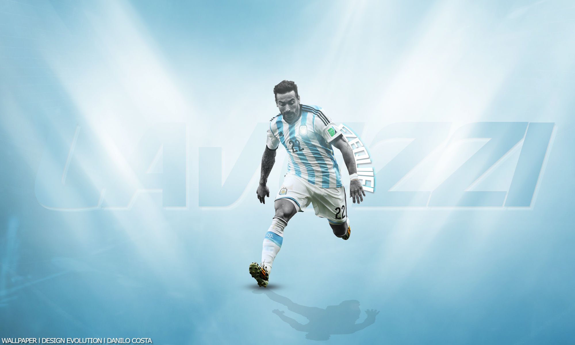 Ezequiel Lavezzi Argentina National Team New 2014 Wallpaper