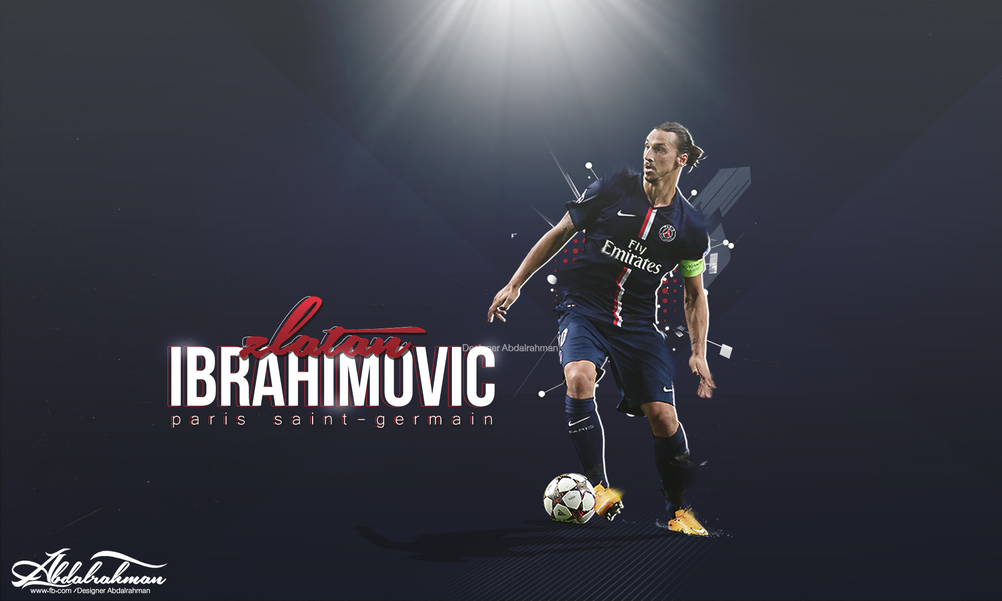 Zltana Ibrahimovic PSG 2014-15 Wallpaper