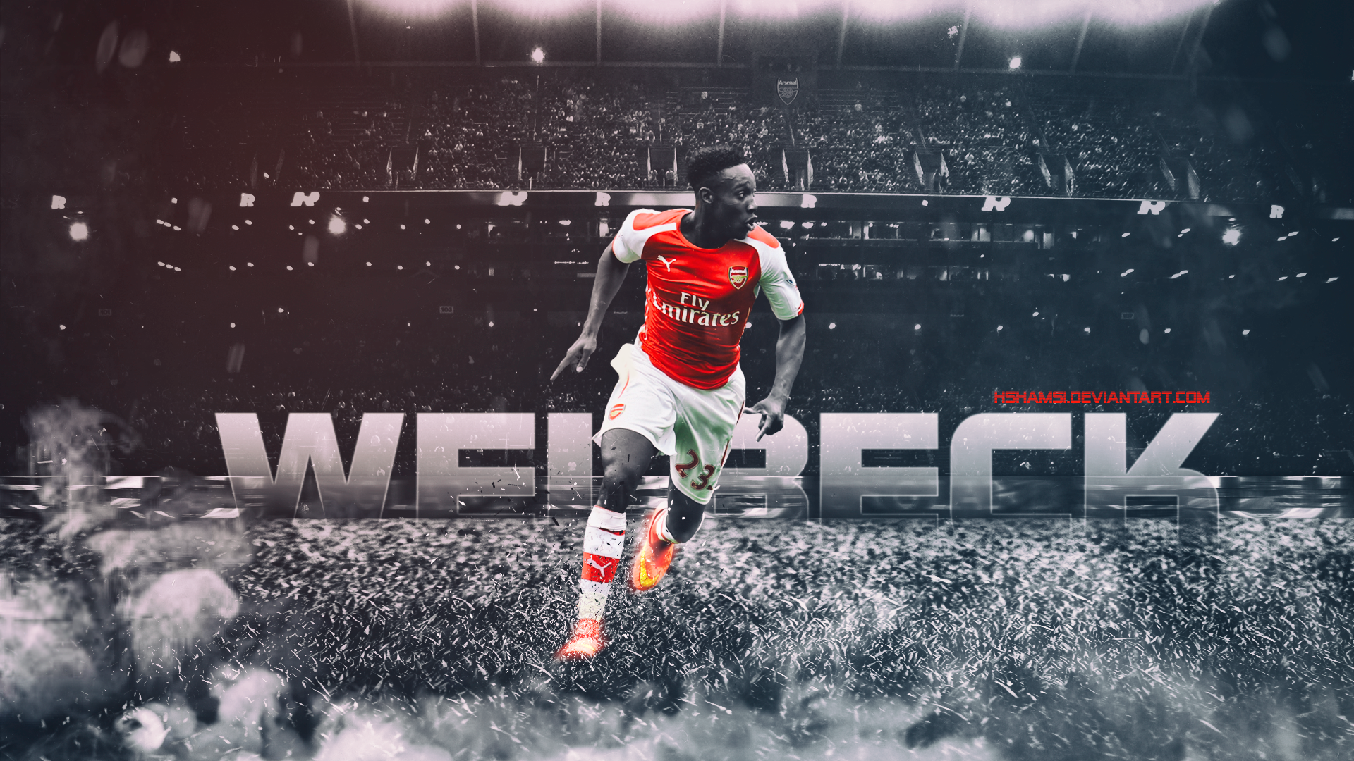 Danny Welbeck Arsenal London FC 2014-15 Wallpaper