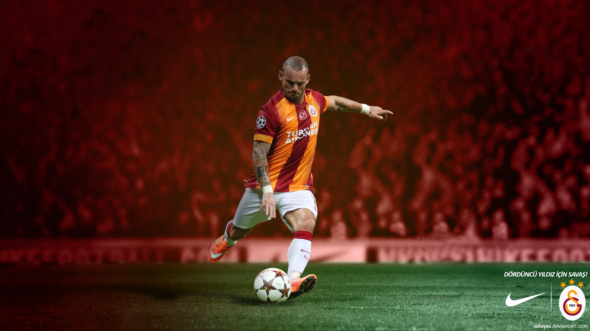Wesley Sneijder Galatasaray 2014-15 Wallpaper