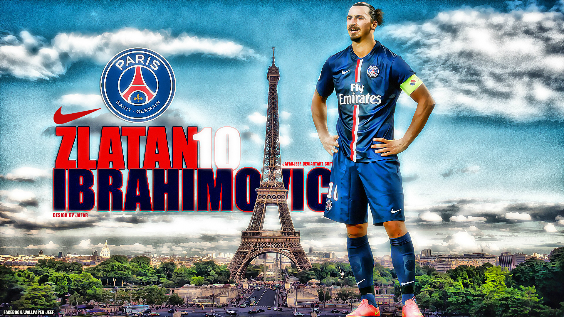 Zltana Ibrahimovic PSG 2014-15 Wallpaper