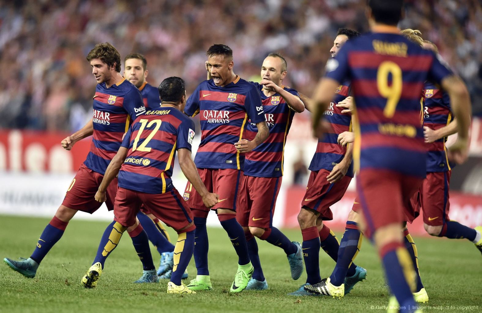 اتلتیکو مادرید 1 - 2 بارسلونا؛ درخشش MSN  برای پنجمین پیروزی پیاپی برابر اتلتیکو مادرید