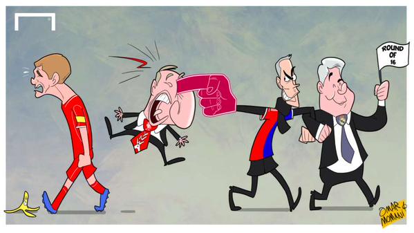 کاریکاتور روز: حذف ناباورانه  لیورپول از لیگ قهرمانان اروپا