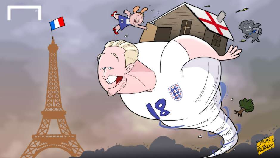 کاریکاتور روز: طوفان هری کین برای رساندن تیم ملی انگلستان به یورو 2016