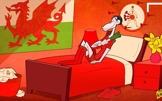 کاریکاتور روز: درخشش گرت بیل در ترکیب تیم ملی ولز